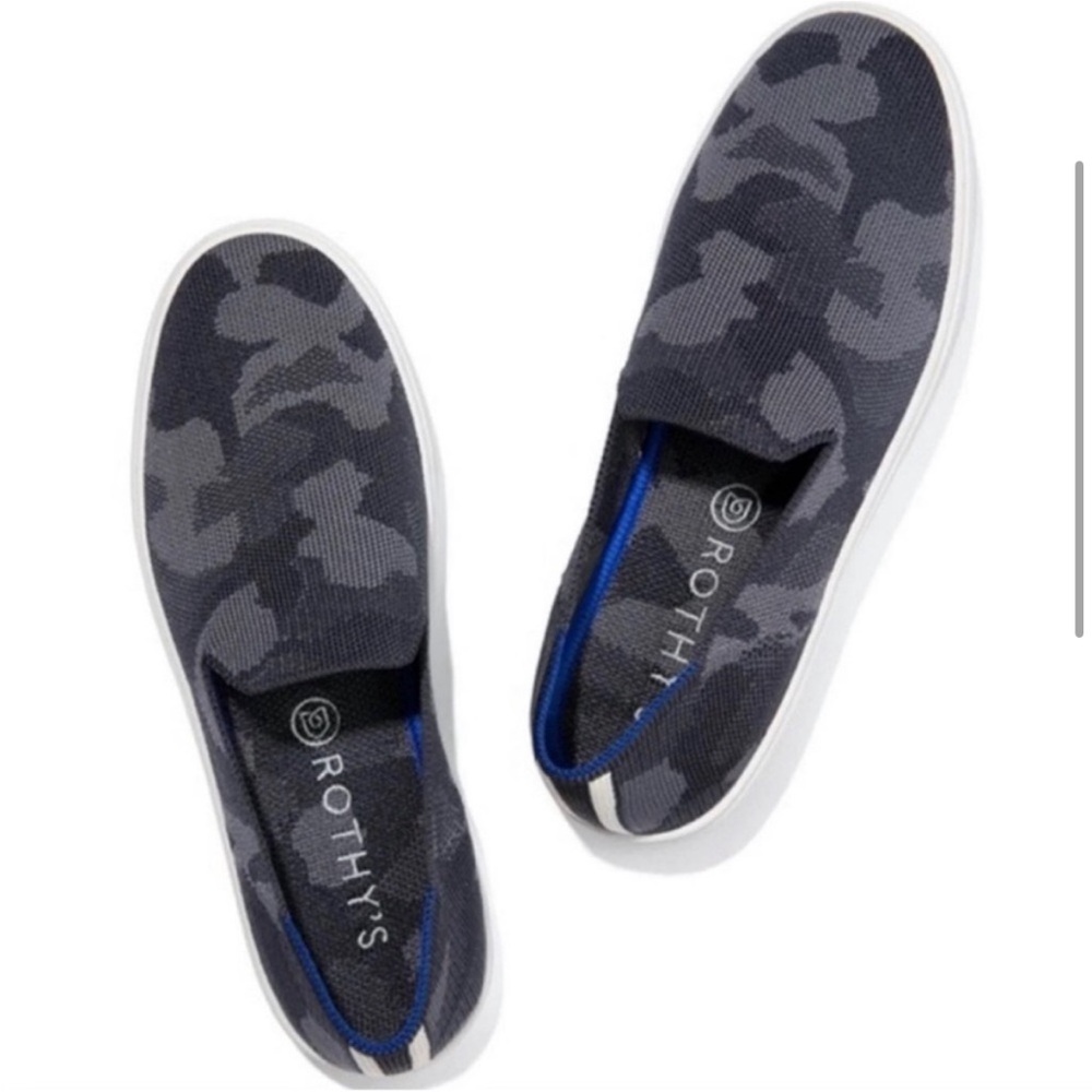 Rothy’s Original Slip On Sneaker Gray Camo